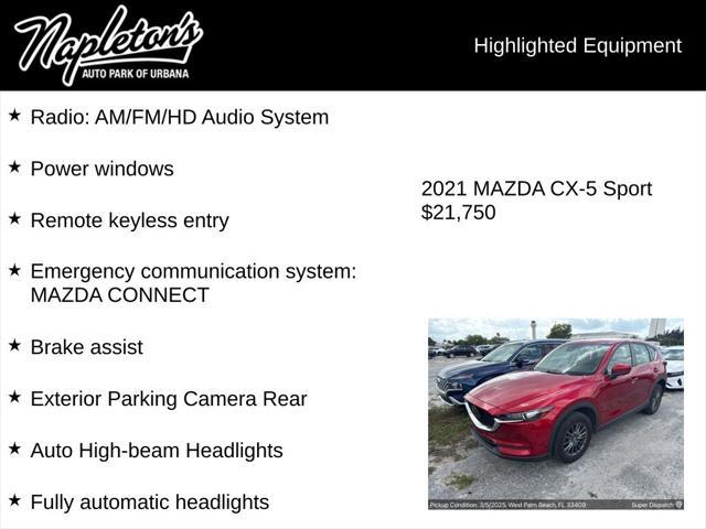 used 2021 Mazda CX-5 car, priced at $21,750