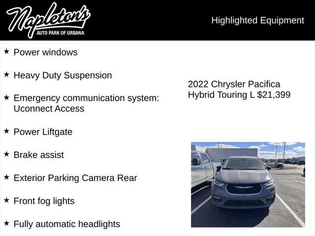 used 2022 Chrysler Pacifica Hybrid car, priced at $21,399