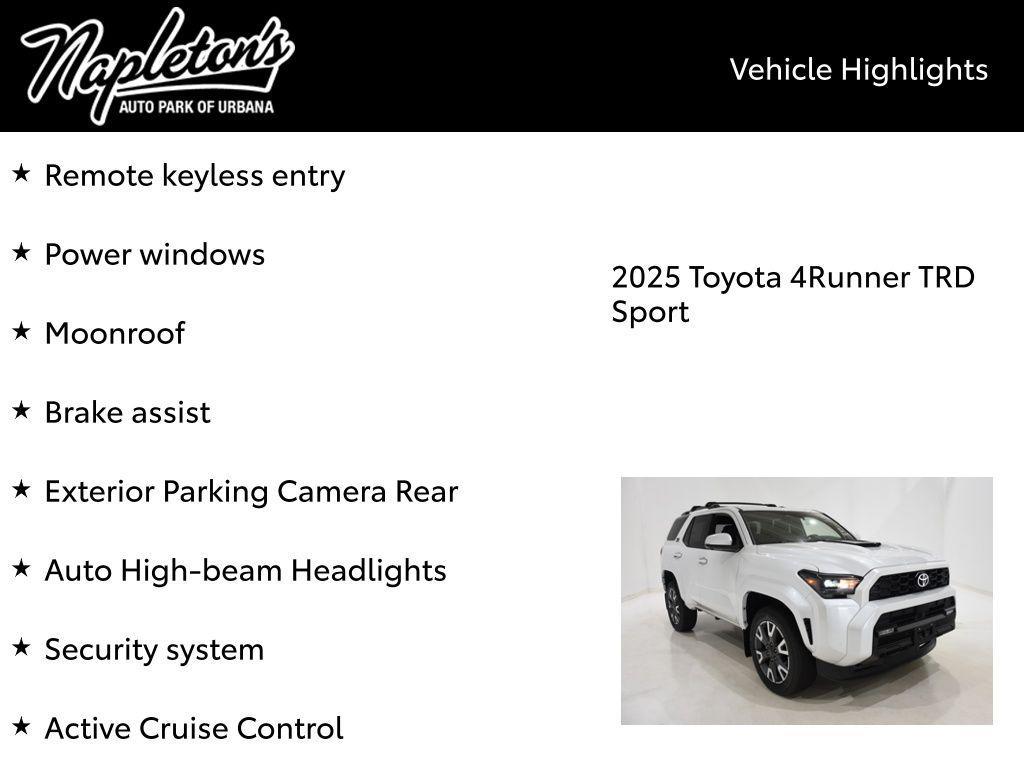 new 2025 Toyota 4Runner car, priced at $55,852