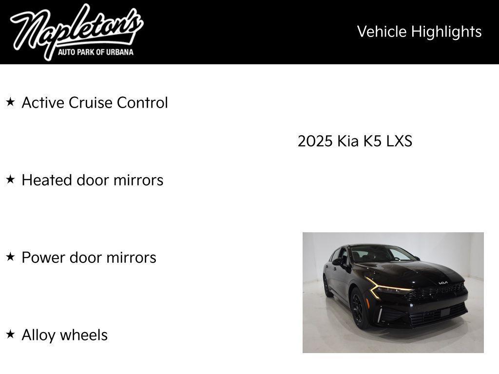 new 2025 Kia K5 car, priced at $24,758