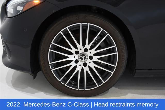 used 2022 Mercedes-Benz C-Class car, priced at $35,900