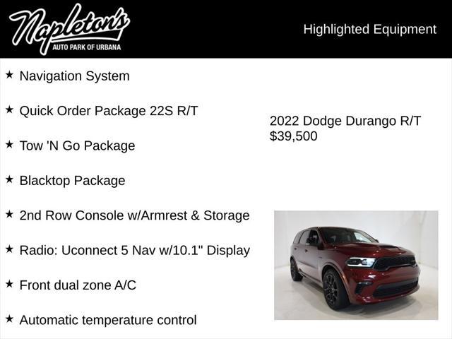 used 2022 Dodge Durango car, priced at $39,500