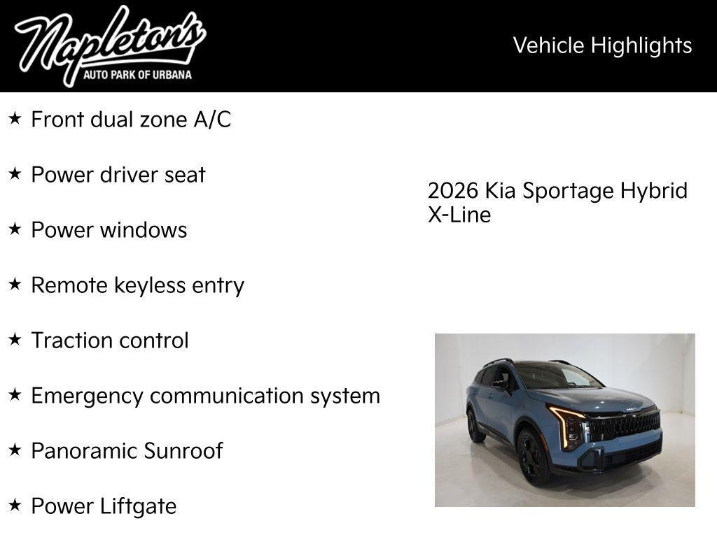 new 2026 Kia Sportage car, priced at $36,614