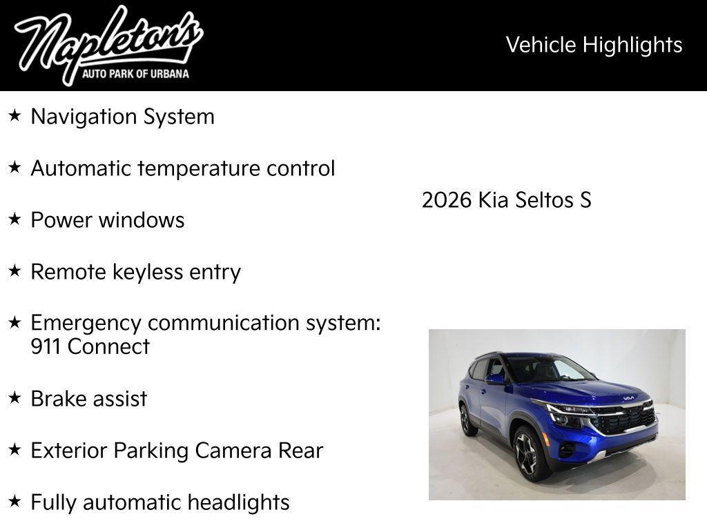 new 2026 Kia Seltos car, priced at $27,638