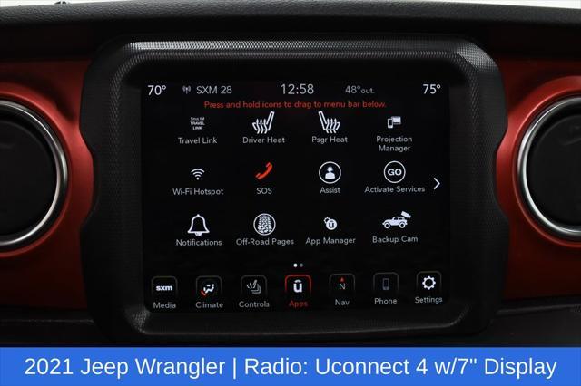 used 2021 Jeep Wrangler Unlimited car, priced at $36,552