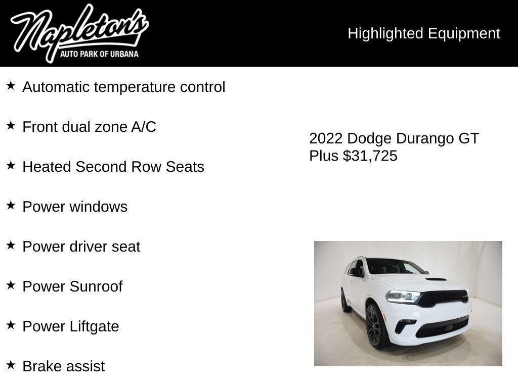 used 2022 Dodge Durango car, priced at $31,725