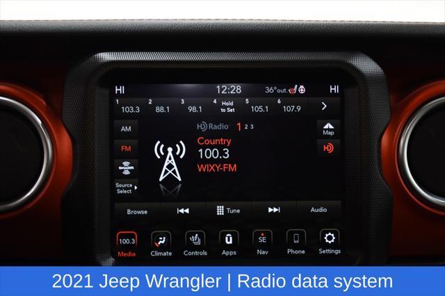 used 2021 Jeep Wrangler Unlimited car, priced at $37,415