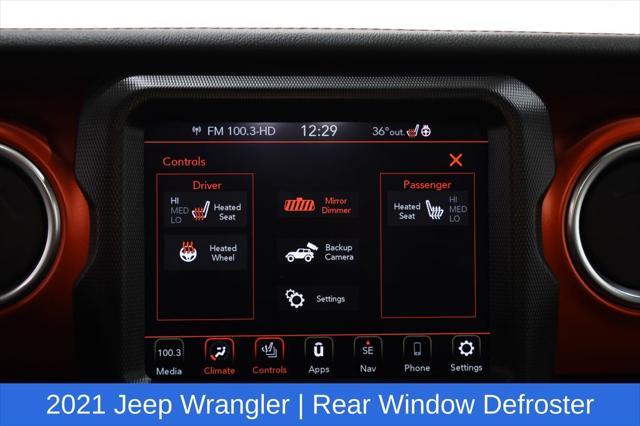 used 2021 Jeep Wrangler Unlimited car, priced at $37,415