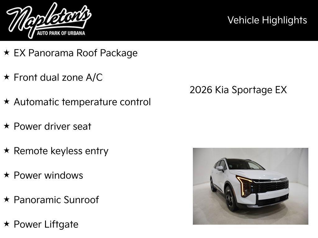 new 2026 Kia Sportage car, priced at $32,426