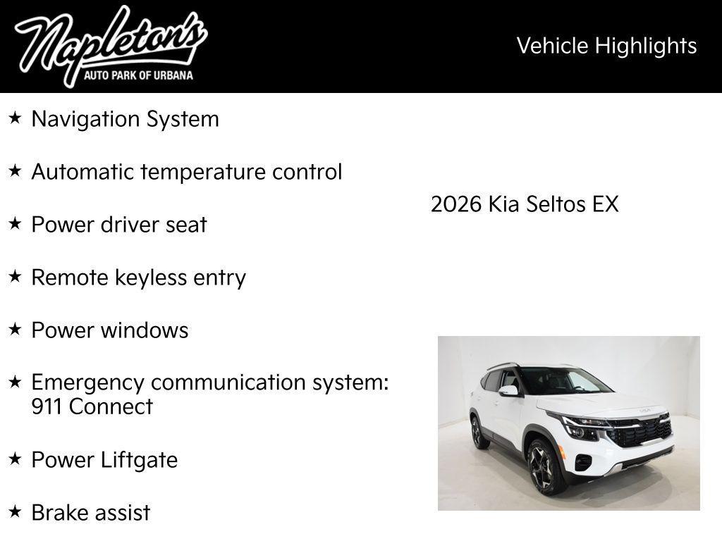 new 2026 Kia Seltos car, priced at $29,656