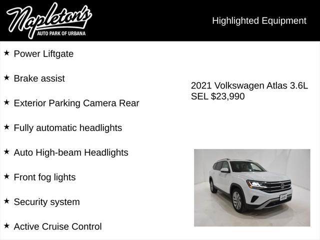 used 2021 Volkswagen Atlas car, priced at $23,990