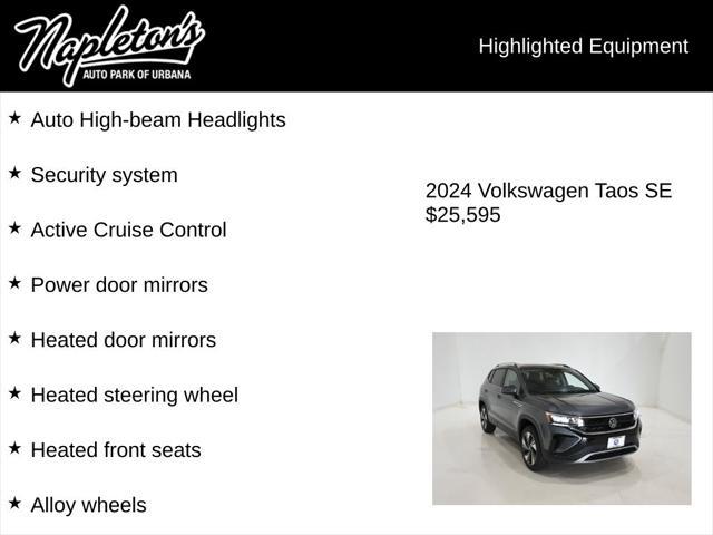 used 2024 Volkswagen Taos car, priced at $25,595
