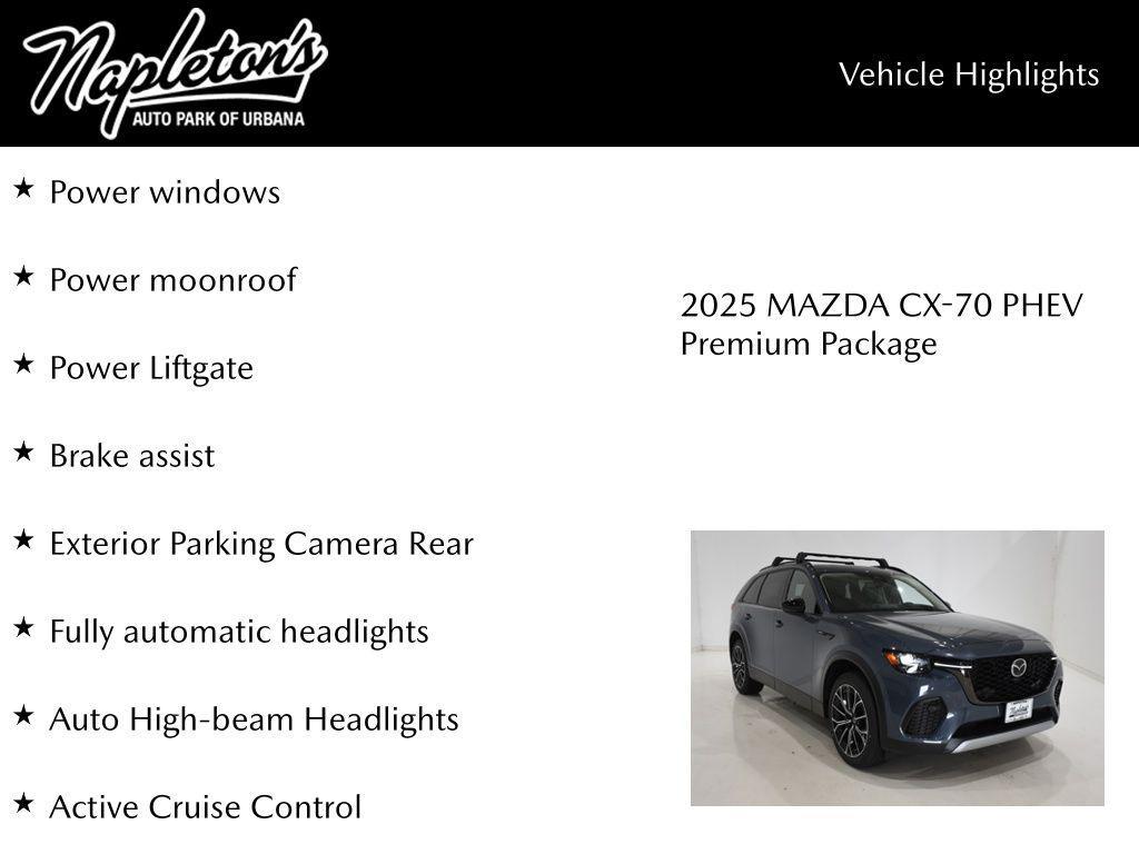 new 2025 Mazda CX-70 PHEV car, priced at $54,511