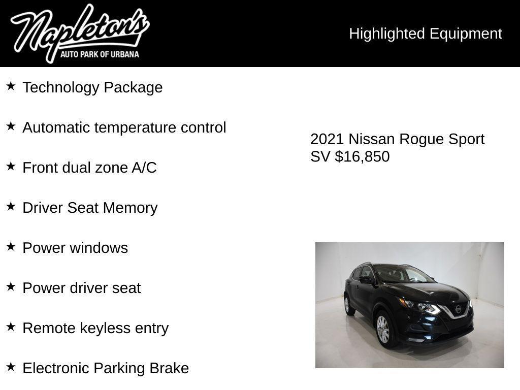used 2021 Nissan Rogue Sport car, priced at $16,850