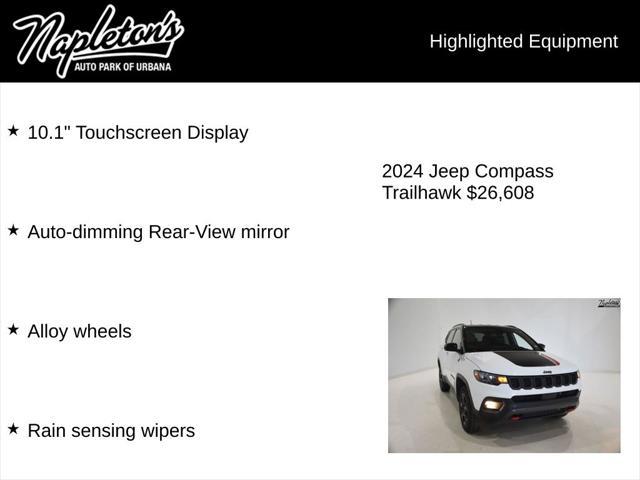 used 2024 Jeep Compass car, priced at $25,251