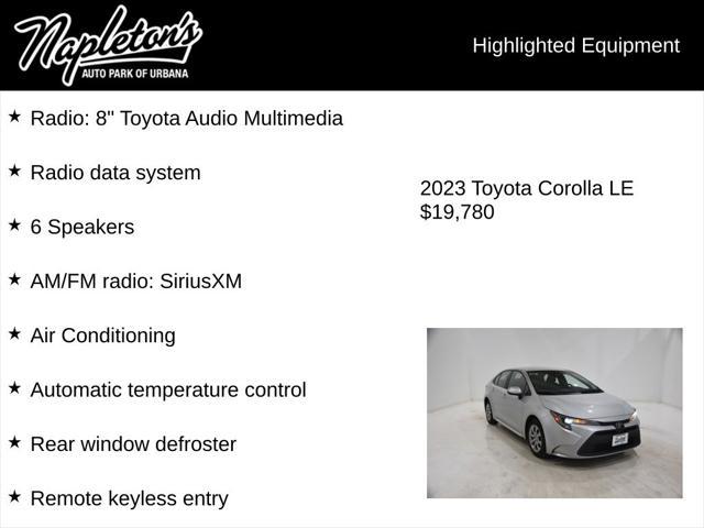 used 2023 Toyota Corolla car, priced at $19,780