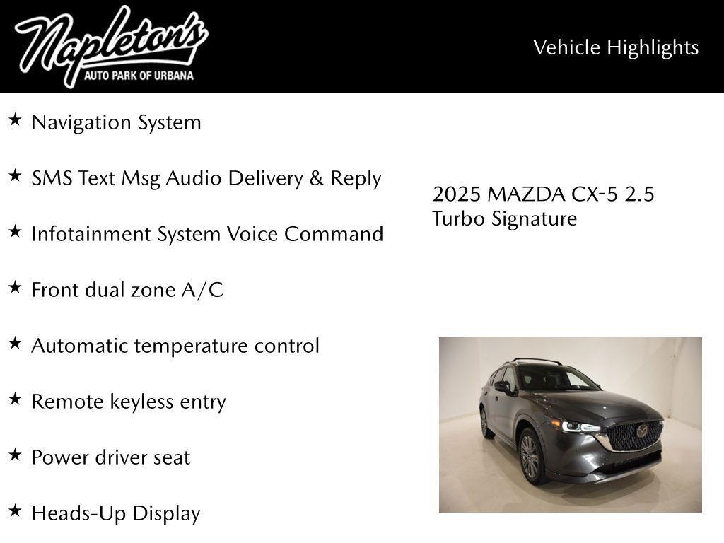new 2025 Mazda CX-5 car, priced at $40,709