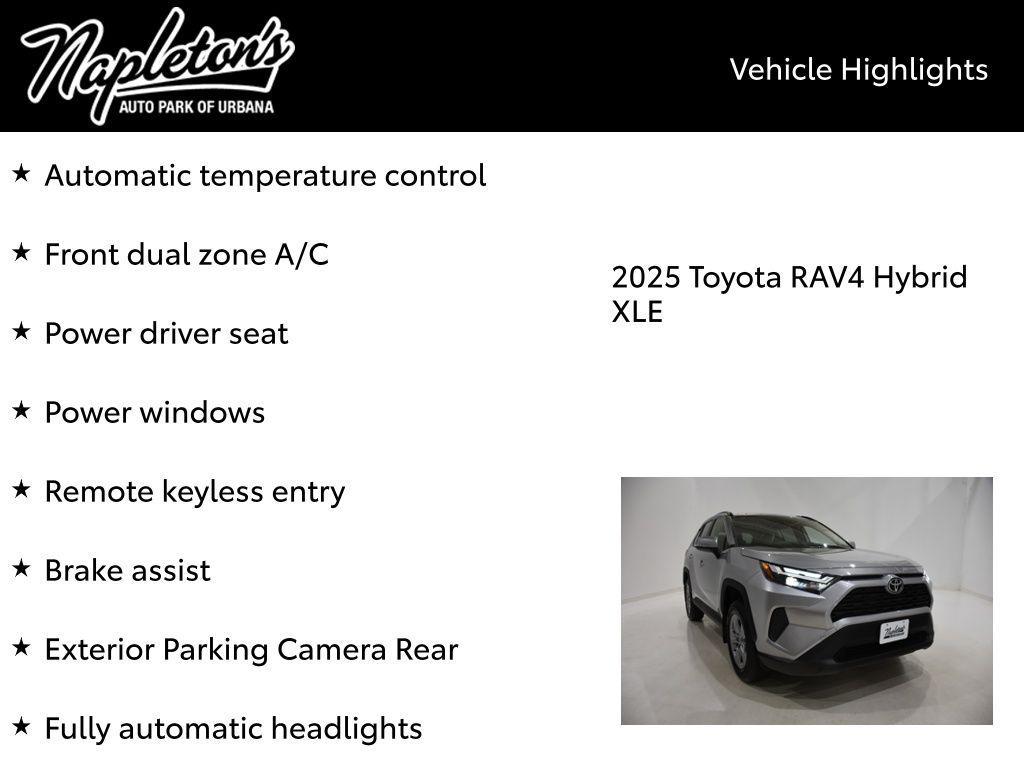 new 2025 Toyota RAV4 Hybrid car, priced at $34,808