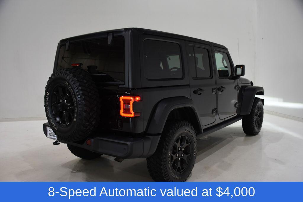 used 2022 Jeep Wrangler car, priced at $29,500