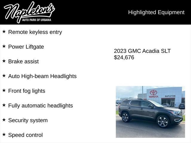 used 2023 GMC Acadia car, priced at $24,676