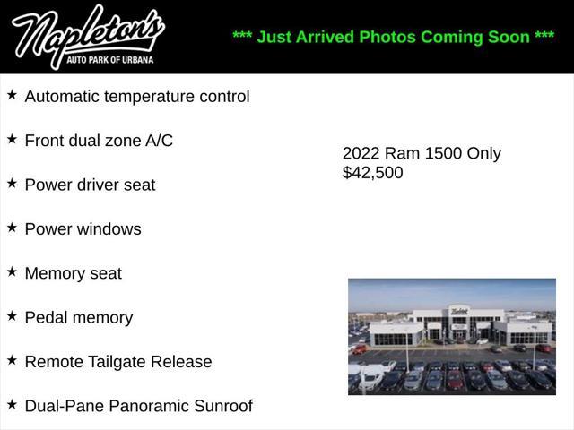 used 2022 Ram 1500 car, priced at $42,500
