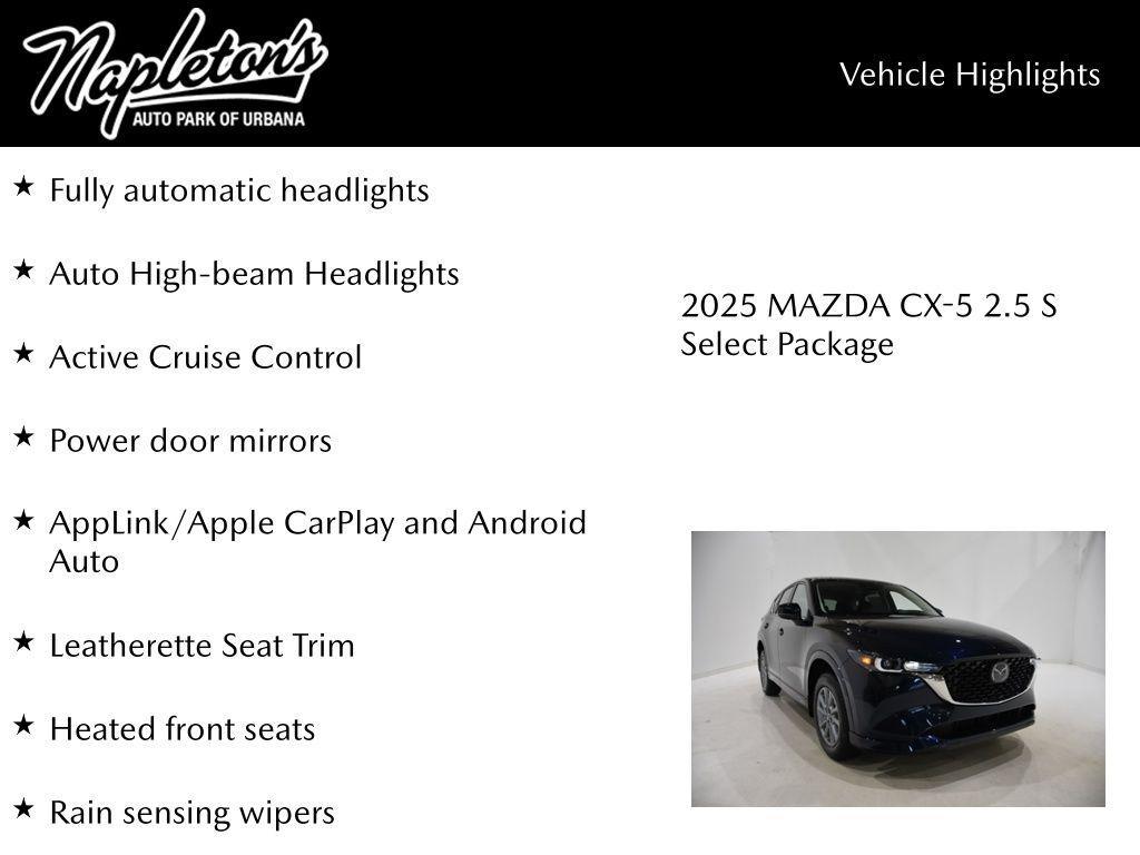new 2025 Mazda CX-5 car, priced at $30,210
