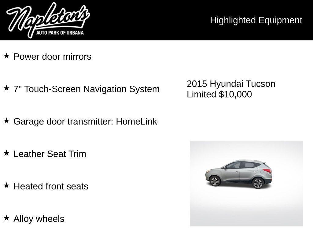 used 2015 Hyundai Tucson car, priced at $10,000