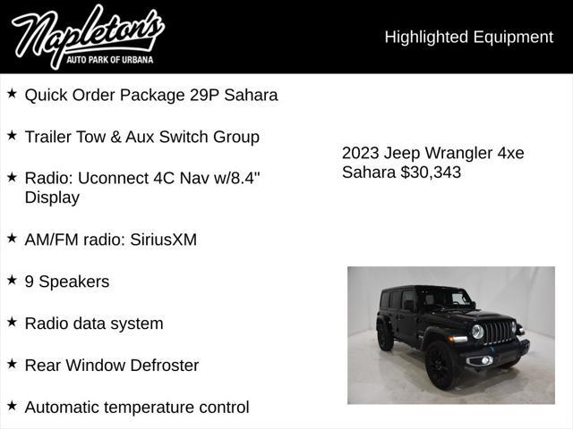 used 2023 Jeep Wrangler 4xe car, priced at $30,343