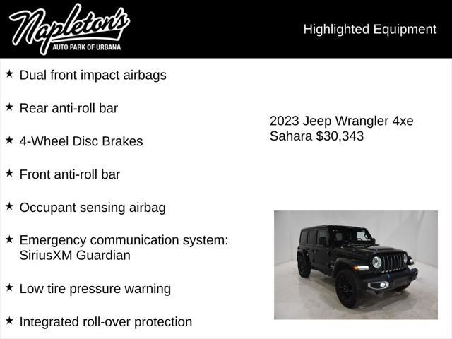 used 2023 Jeep Wrangler 4xe car, priced at $30,343