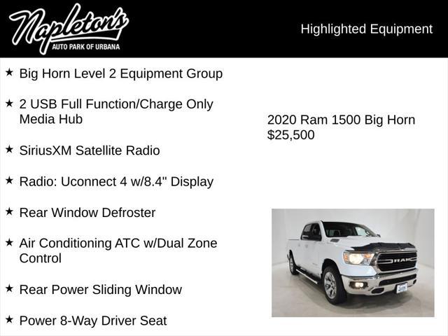 used 2020 Ram 1500 car, priced at $25,399