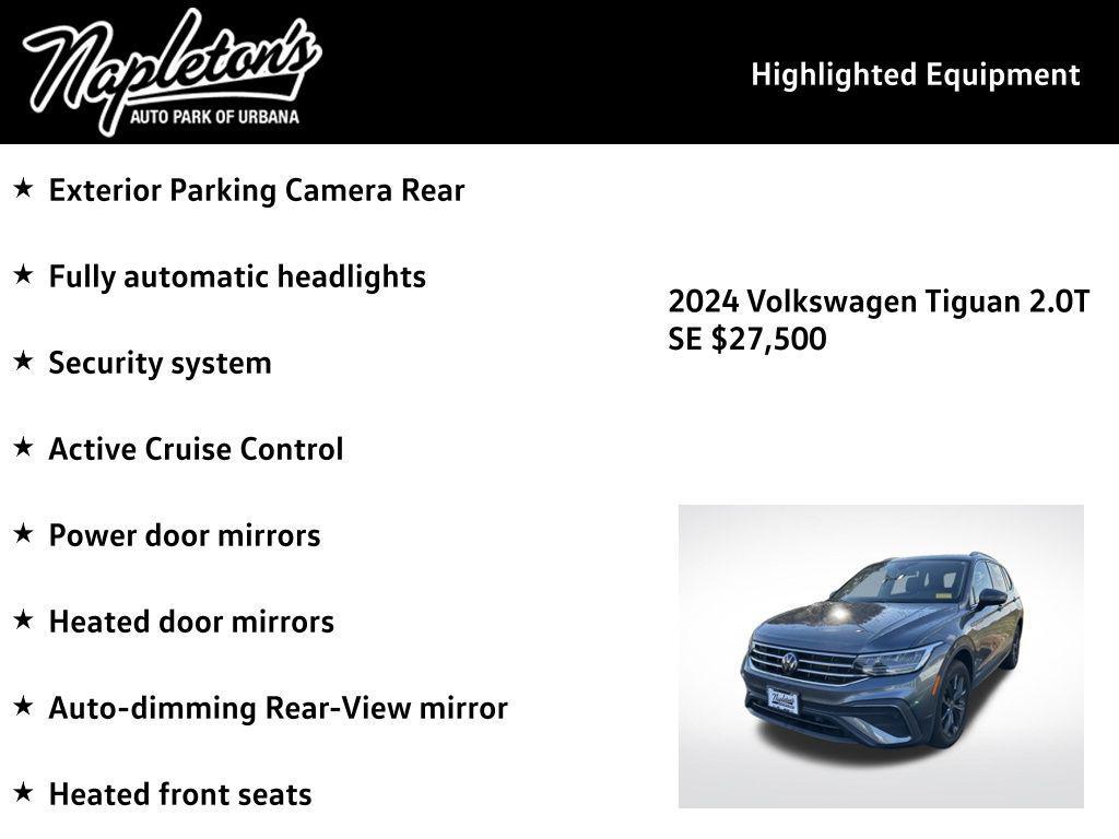 used 2024 Volkswagen Tiguan car, priced at $27,500