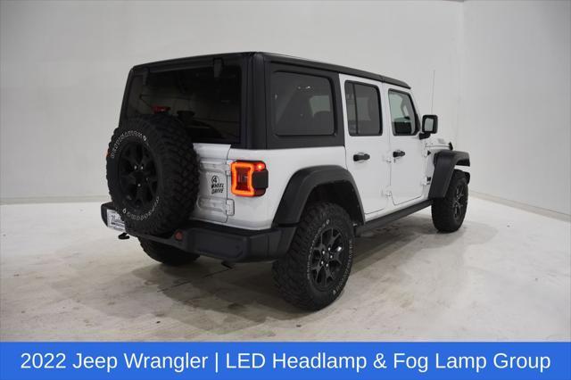 used 2022 Jeep Wrangler car, priced at $33,981