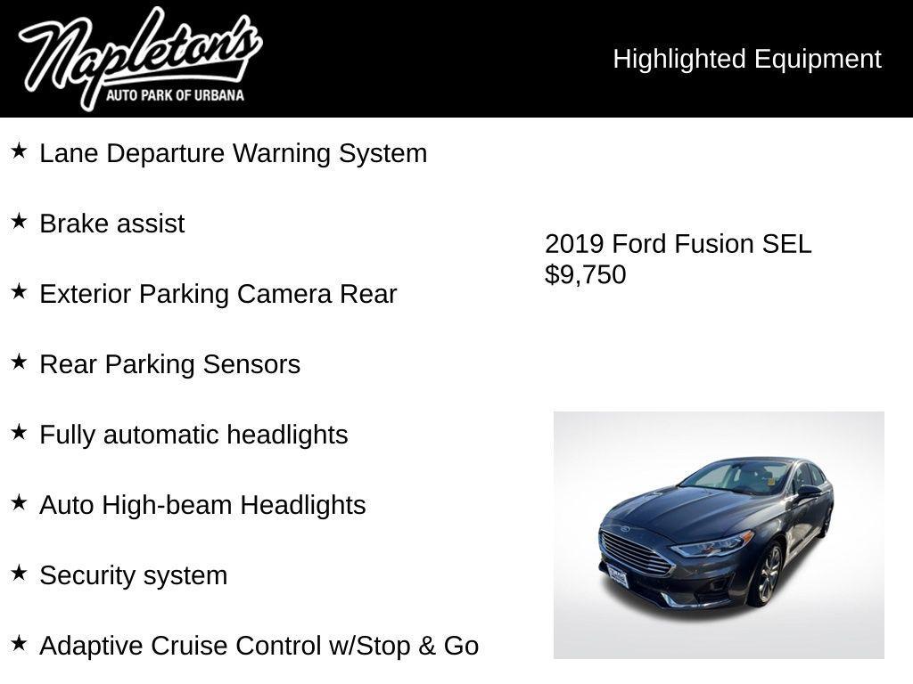 used 2019 Ford Fusion car, priced at $9,750