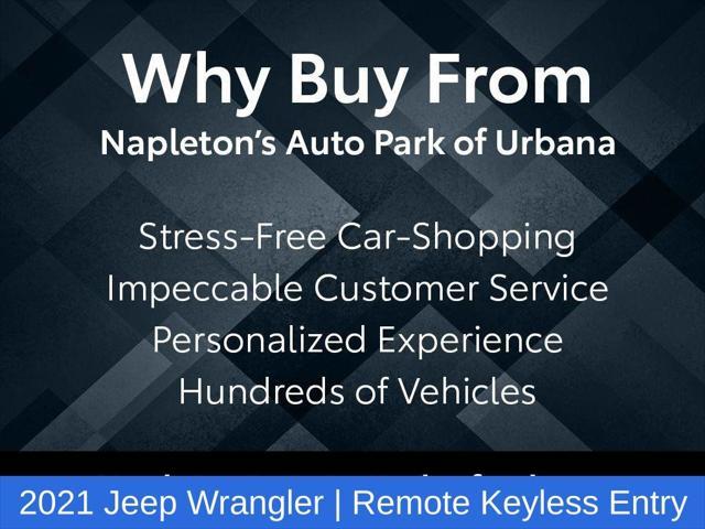 used 2021 Jeep Wrangler car, priced at $26,698
