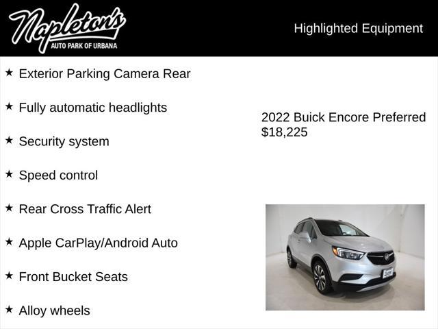 used 2022 Buick Encore car, priced at $18,225