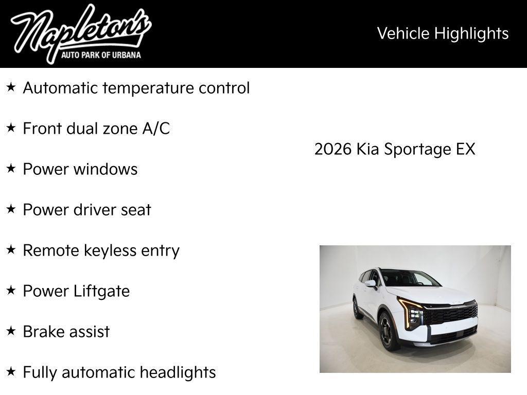 new 2026 Kia Sportage car, priced at $31,866