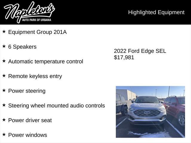 used 2022 Ford Edge car, priced at $17,244