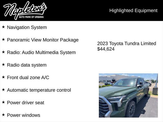 used 2023 Toyota Tundra car, priced at $44,624