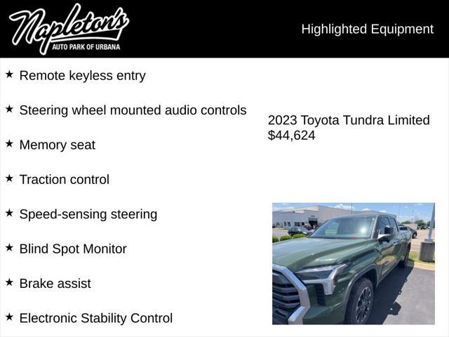 used 2023 Toyota Tundra car, priced at $44,624