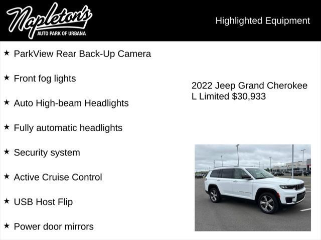 used 2022 Jeep Grand Cherokee L car, priced at $30,278