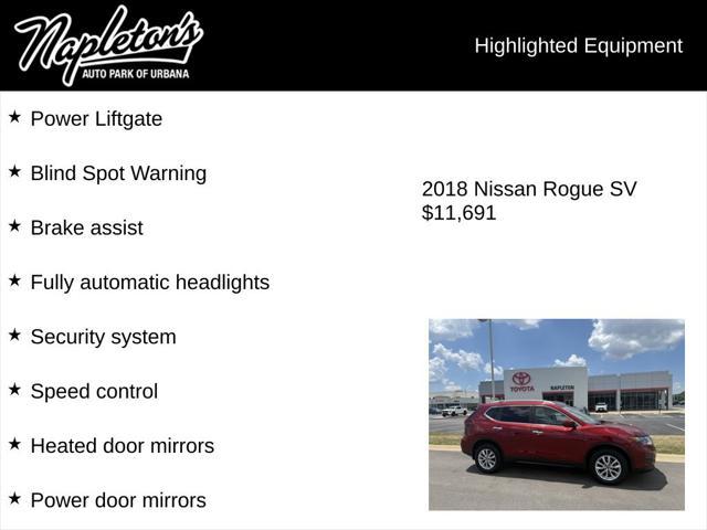 used 2018 Nissan Rogue car, priced at $11,650