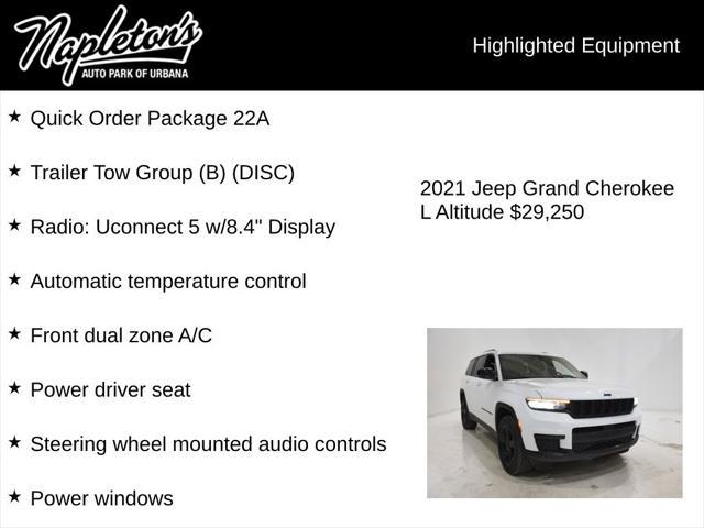 used 2021 Jeep Grand Cherokee L car, priced at $29,040