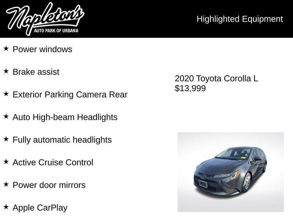 used 2020 Toyota Corolla car, priced at $13,999