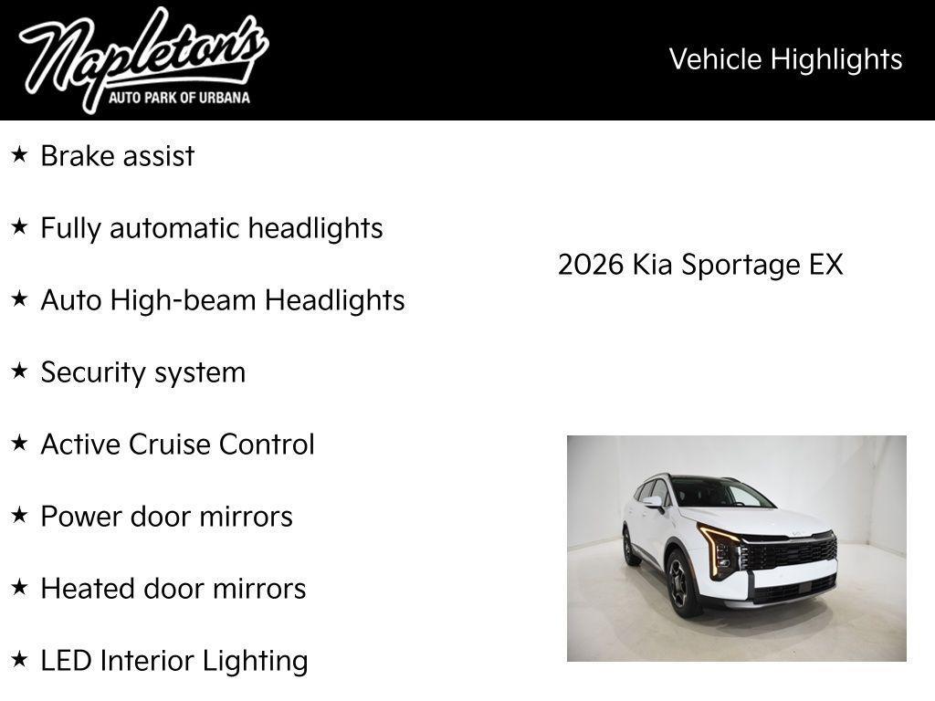 new 2026 Kia Sportage car, priced at $32,204