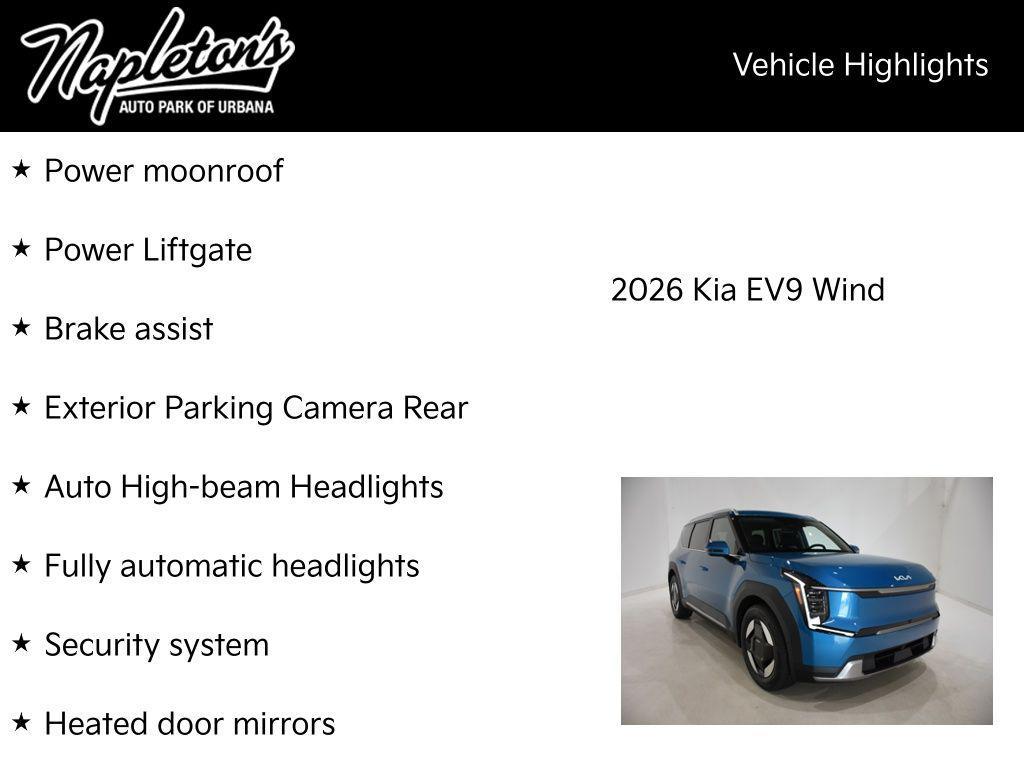 new 2026 Kia EV9 car, priced at $56,695