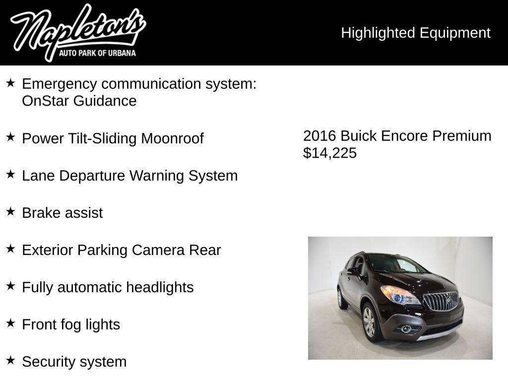 used 2016 Buick Encore car, priced at $14,225