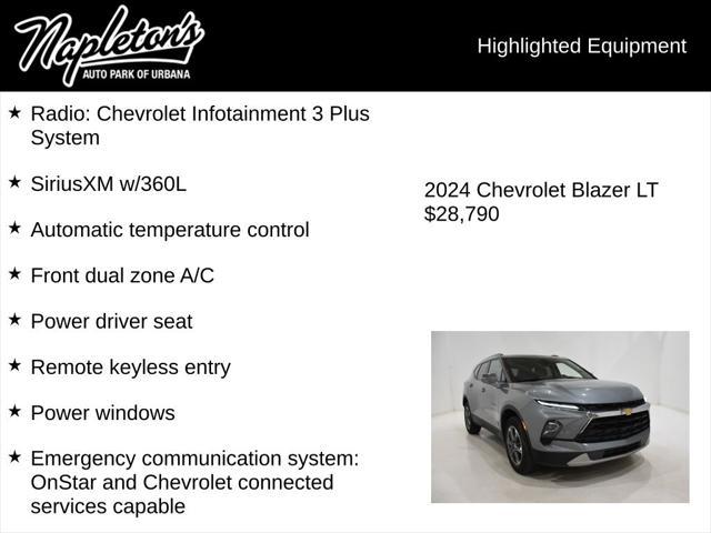 used 2024 Chevrolet Blazer car, priced at $28,790