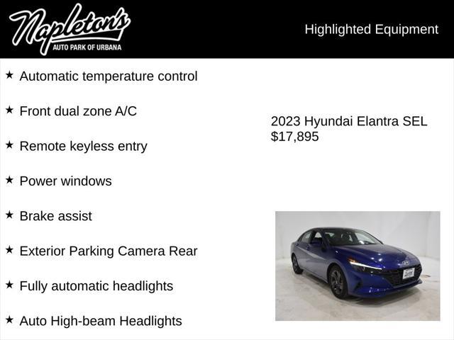 used 2023 Hyundai Elantra car, priced at $17,695