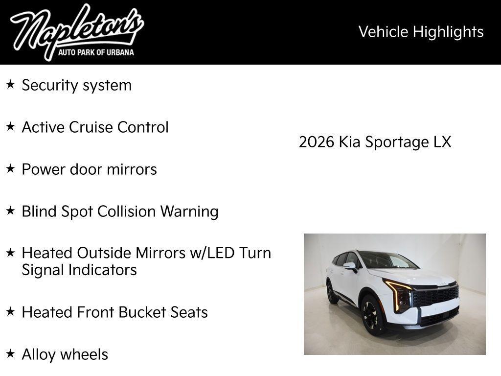 new 2026 Kia Sportage car, priced at $29,941