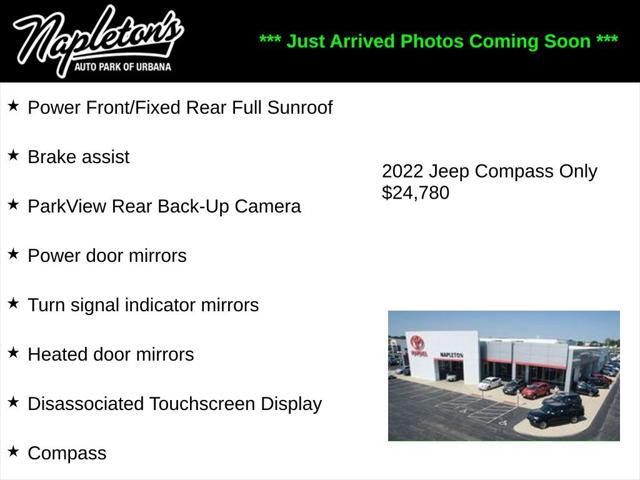 used 2022 Jeep Compass car, priced at $24,780